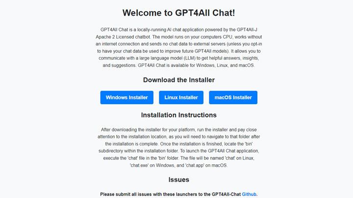 GPT4All Chat официальный сайт